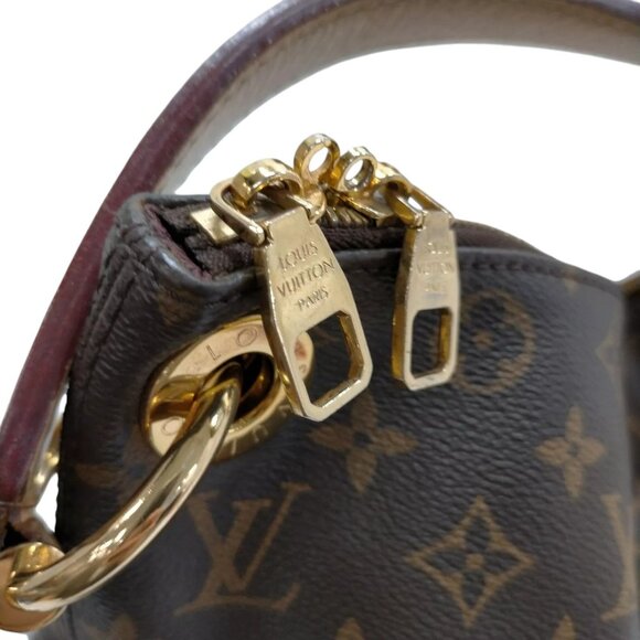 058853AQ (S6) Louis Vuitton Shoulder Bag Berry MM Brown Monogram - Picture 8 of 12